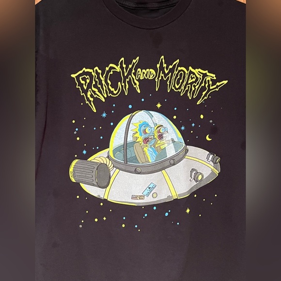 RICK AND MORTY ADULT SWIM TEE SHIRT SIZE LARGE/ BIG KIDS—FUNNY GRAPHICS— - Picture 6 of 12